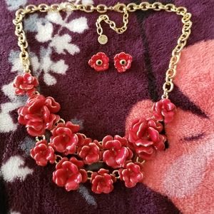 Talbots Necklace And Earrings Set